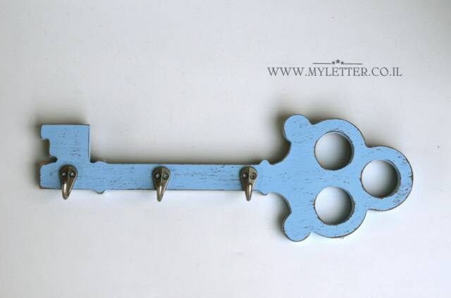 Decorative Key Rack Wall Hanger - Hook Wood Hook Rack Rustic Entryway Hooks Wall Key & Leash Holder Office Decor - image 1