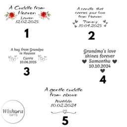 Personalised Memorial Tealight Holder, in Loving Memory Candle Bereavement Gift, Remembrance Keepsake - thumbnail 4