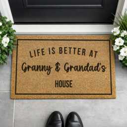 There Is No Place Like Nana's - Custom Cursive Rug Entryway Love - thumbnail 4