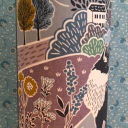 New Country Fox - Handmade Children's Tall Night Light - thumbnail 3