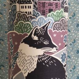 New Country Fox - Handmade Children's Tall Night Light - thumbnail 4