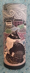 New Country Fox - Handmade Children's Tall Night Light