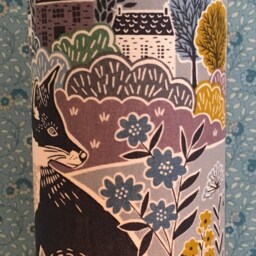 New Country Fox - Handmade Children's Tall Night Light - thumbnail 2