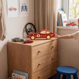 Wooden Car Lamp For Kids Perfect Gift Baby Shower Nursery Decor Night Light Personalized - thumbnail 3