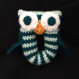 Baby Rattle Owl Rattle, Baby Crochet Toys, Toy - thumbnail 2