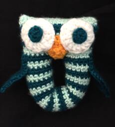 Baby Rattle Owl Rattle, Baby Crochet Toys, Toy - thumbnail 1
