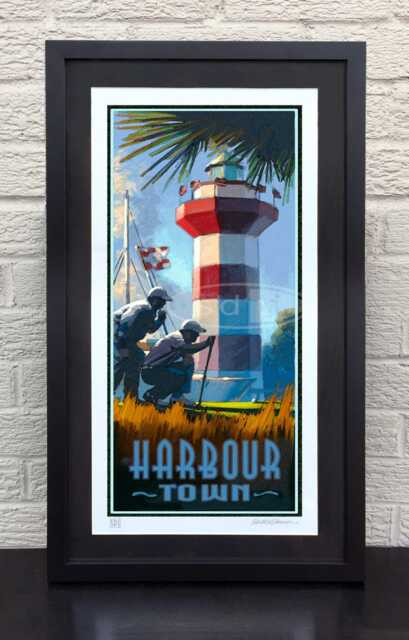 Harbour Town Golf Gift Sports Art Poster-Print - image 1