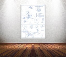 Antique Harbor Chart Print Isles Of Shoals, Gosport & York, Maine - thumbnail 1
