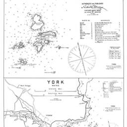 Antique Harbor Chart Print Isles Of Shoals, Gosport & York, Maine - thumbnail 2