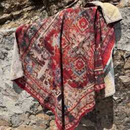 Vintage Persian Kantha Quilt, Hand-stitched Cotton Bedspread, Boho Chic Throw Blanket - thumbnail 4