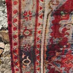 Vintage Persian Kantha Quilt, Hand-stitched Cotton Bedspread, Boho Chic Throw Blanket - thumbnail 2