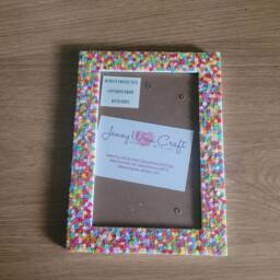 Colourful Flower Sequins Photo Frame 4 X 6 Inches - thumbnail 3