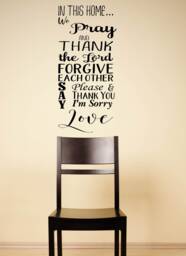 In This Home... Wall Decal - thumbnail 1