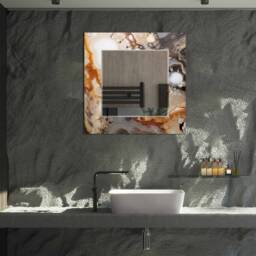 Mirror Wall Decor, For Bathroom, Entryway Hallway Mirror, Luxury Home Living Room Decorative On Tempered Glass - thumbnail 4