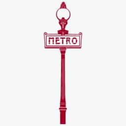 Wall Decal Paris Metro, Wall Sticker, Metro France Vinyl Stencil, Decor - thumbnail 2