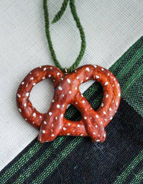 Pretzel Christmas Ornament // & Holiday Decor Gift Ideas Stocking Stuffer - image 1