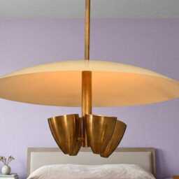 Mid Century Modern 4 Light Indirect Pendant Raw Brass Sputnik Chandelier Luxury Perfect Lighting Home Decor - thumbnail 2