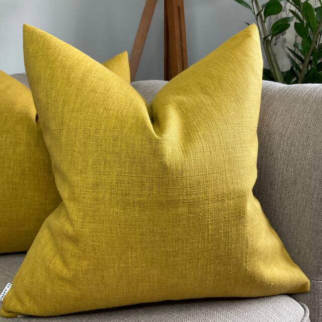 Cotton Blend Plain Orche Cushion Cover For Sofa Or Chair, Perfect Living Room Pillow Everyday Use - image 1