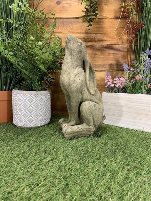 stone Garden Moon Gazing Hare Ornament - image 1