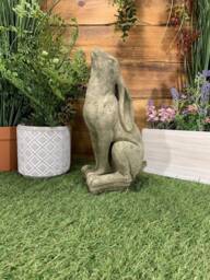 stone Garden Moon Gazing Hare Ornament - thumbnail 1
