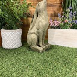 stone Garden Moon Gazing Hare Ornament - thumbnail 2