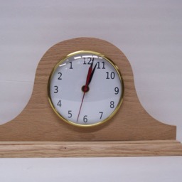 Tambour Style Desk Clock, Backwards Clock, Reverse Custom Novelty Clock - thumbnail 3