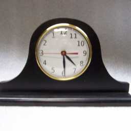 Tambour Style Desk Clock, Backwards Clock, Reverse Custom Novelty Clock - thumbnail 4