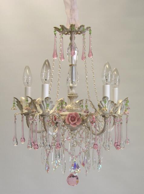 Bella Rose Chandelier - Romantic Shabby Chic Style Available in 3 Sizes & Many Finishes, Custom Made For You - image 1