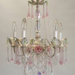 Bella Rose Chandelier - Romantic Shabby Chic Style Available in 3 Sizes & Many Finishes, Custom Made For You - thumbnail 3