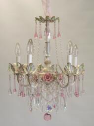 Bella Rose Chandelier - Romantic Shabby Chic Style Available in 3 Sizes & Many Finishes, Custom Made For You