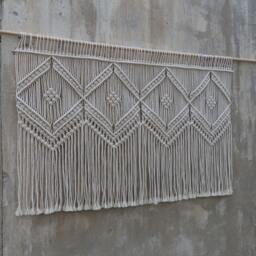 Macrame Wall Hanging, Home Decor Tapestry, Bohemian Art, Bedroom Decoration - thumbnail 3