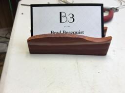 Wonderstone Rhyolite Business Card Holder Natural Edge Desk Organizer - thumbnail 1