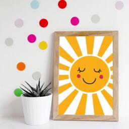 Set Of 2, You Are My Sunshine Only Print, Rainbow, Boys Bedroom Girls Decor, Wall Art, Playroom Prints - thumbnail 2