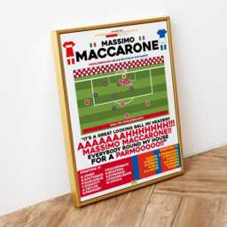 Massimo Maccarone V Steaua Bucharest Print, Middlesbrough Poster, Football Wall Art, Posters, Art Print - thumbnail 2
