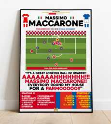Massimo Maccarone V Steaua Bucharest Print, Middlesbrough Poster, Football Wall Art, Posters, Art Print - thumbnail 1