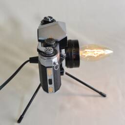 Praktica Camera Lamp Retro Desk Table Lamp With Tripod - thumbnail 3