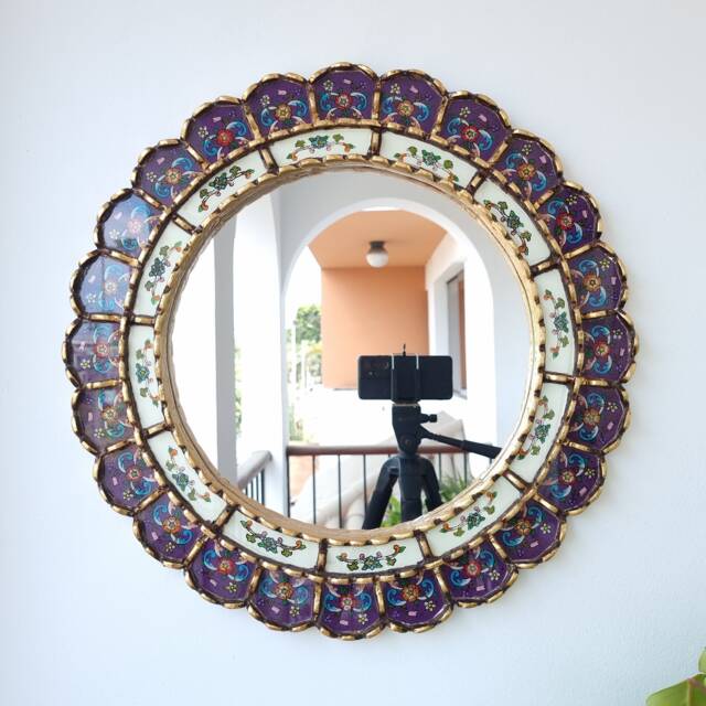 "Peruvian Mirrors ""Harmonious Purple 50cm " - image 1