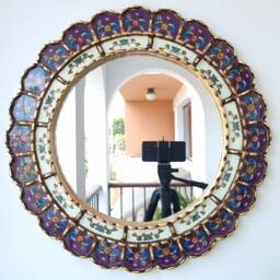 "Peruvian Mirrors ""Harmonious Purple 50cm " - thumbnail 2