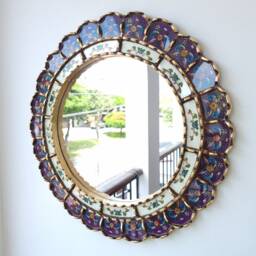 "Peruvian Mirrors ""Harmonious Purple 50cm " - thumbnail 3