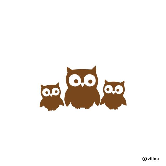 Children Wall Sticker Owls Illustration Kids Decals Animals Tattoos Nursery Pictures Stickers Owl Prints Baby Room Decor Diy - image 1