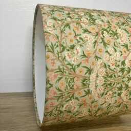 William Morris Blossom Lampshade, Pink Blue Green Floral Fabric, Made To Order - thumbnail 3