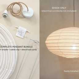 Blush Linen Dome Pendant Light - Modern Ceiling Lamp Farmhouse Hanging Shade For Living Room - thumbnail 3