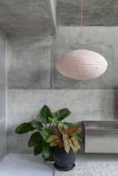 Blush Linen Dome Pendant Light - Modern Ceiling Lamp Farmhouse Hanging Shade For Living Room