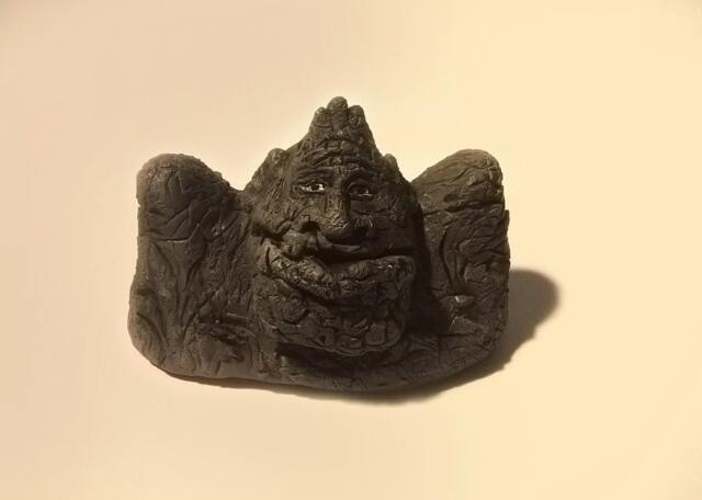 Neverending Story - Rock Biter. Handmade Polymer Clay Action Figure. Unique Collectible