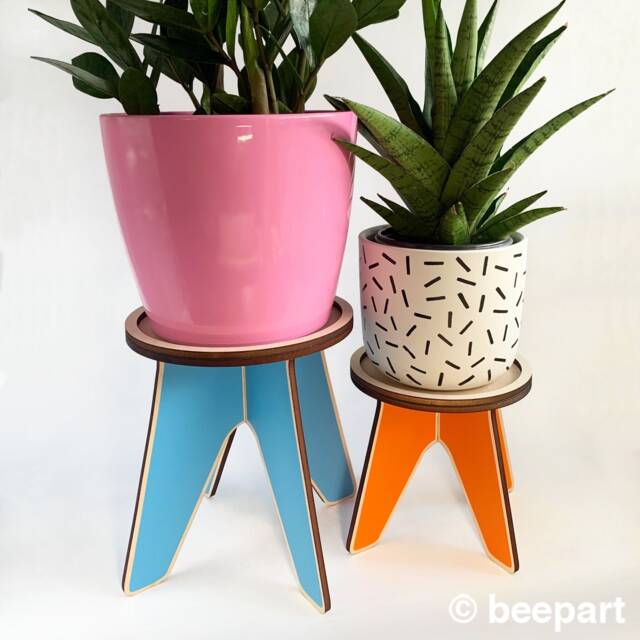 Wooden Plant Stand For Indoor Plants Scandinavian Design House Holder - image 1