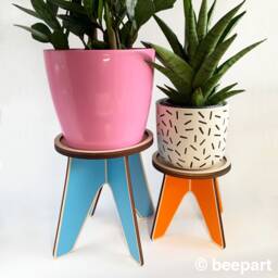 Wooden Plant Stand For Indoor Plants Scandinavian Design House Holder - thumbnail 1