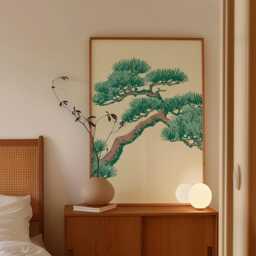 Bonsai Tree Poster, Japanese Botanical Print, Zen Wall Art - thumbnail 2