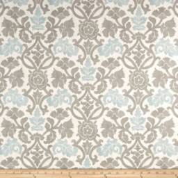 "Pair 25"" Or 50"" Wide Waverly Anika Spa Blue Curtains Panels Drapes Cafe Length 24 48 63 72 84 96 108 120" - thumbnail 2