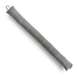 Custom Length Window & Door Draught Excluder, Filled With Buckwheat Hulls, Made To Desired Up 250cm, Wool Effect Grey Blue Check - thumbnail 1