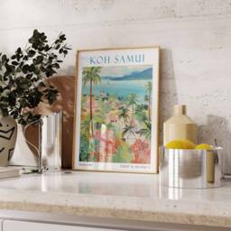 Koh Samui Thailand Travel Print, Poster, Island, Gift - thumbnail 3